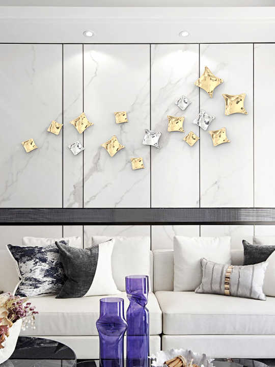 Creative wall decor with trendy hanging design 