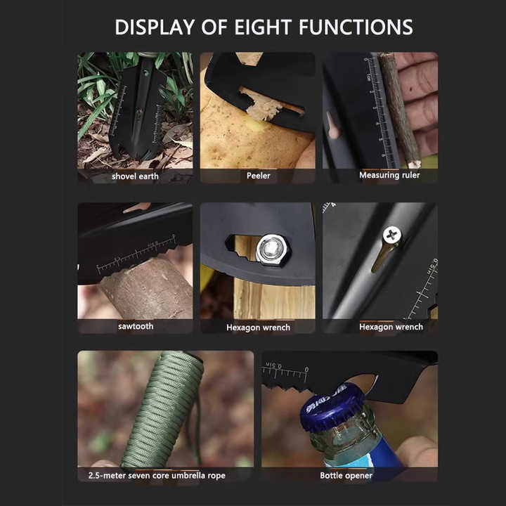 Portable Mini Handheld Outdoor Multifunctional Hiking Survival Measuring Tools 