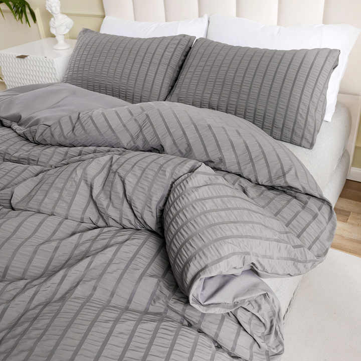 Simple Home Textiles Solid Color 3 Piece Bedding Set 
