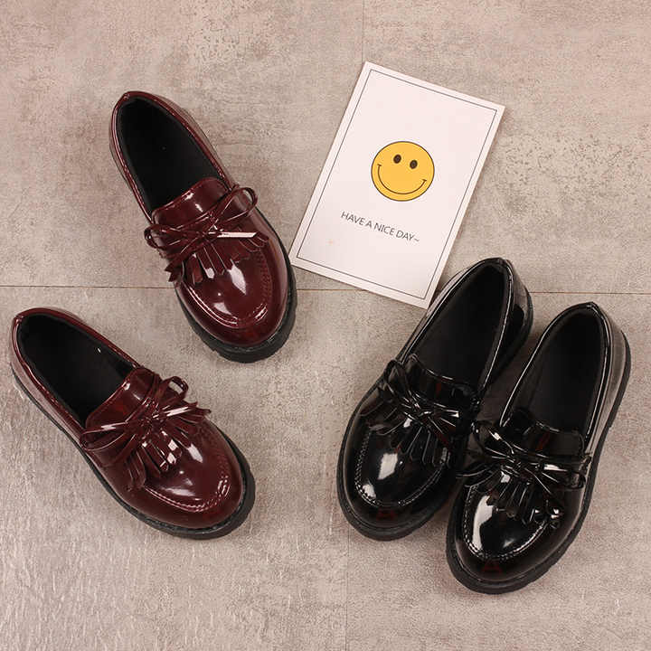 New leather shoes for children 