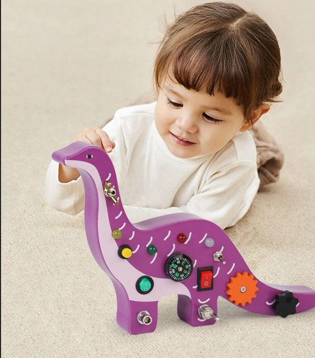 Baby Toys 2024 Screwdriver Board Set 2024 Baby Toys Montessori Wooden Dinosaur 