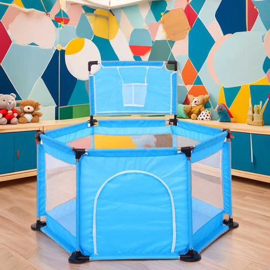 حظيرة لعب سداسية للأطفال الأكثر مبيعًا مصنوعة . Best-selling hexagonal playpen for kids made of high-