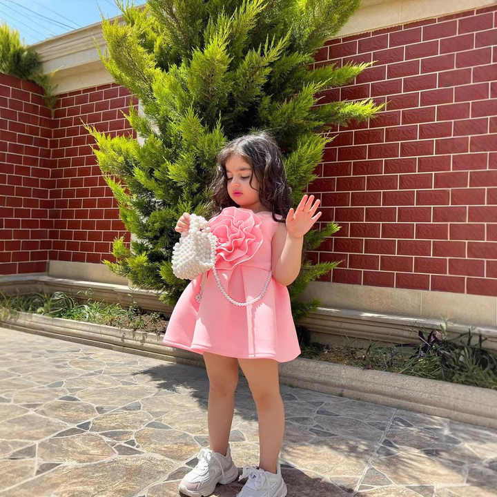 ملابس أطفال بناتي صيفية بلا أكمام  Baby Girls Summer Sleeveless Ruffle