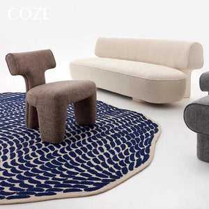 Luxury High-end Art Living Room Irregular Carpet Sofa Coffee Table Blanket Handmade Irregular Bedside Custom Rug 