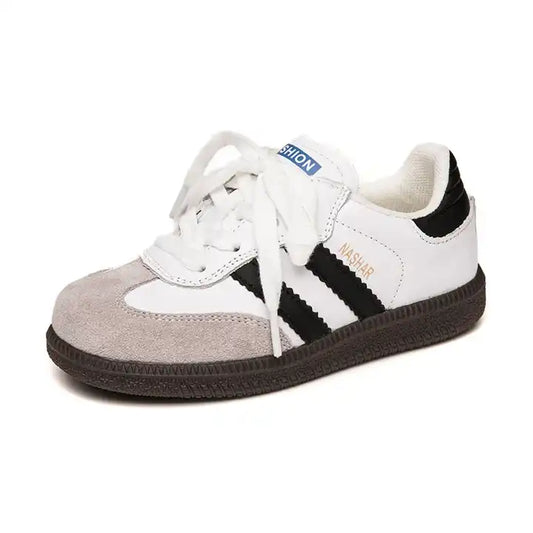 أحذية تدريب أطفال أولاد وبنات كاجوال مسطحة  . Children's Boys and Girls Casual Flat German Striped
