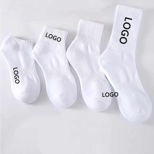 جوارب بيضاء متوسطة الأنبوبة للرجال في الصيف لا. Men's Summer White Medium Tube Socks, Black Sweat
