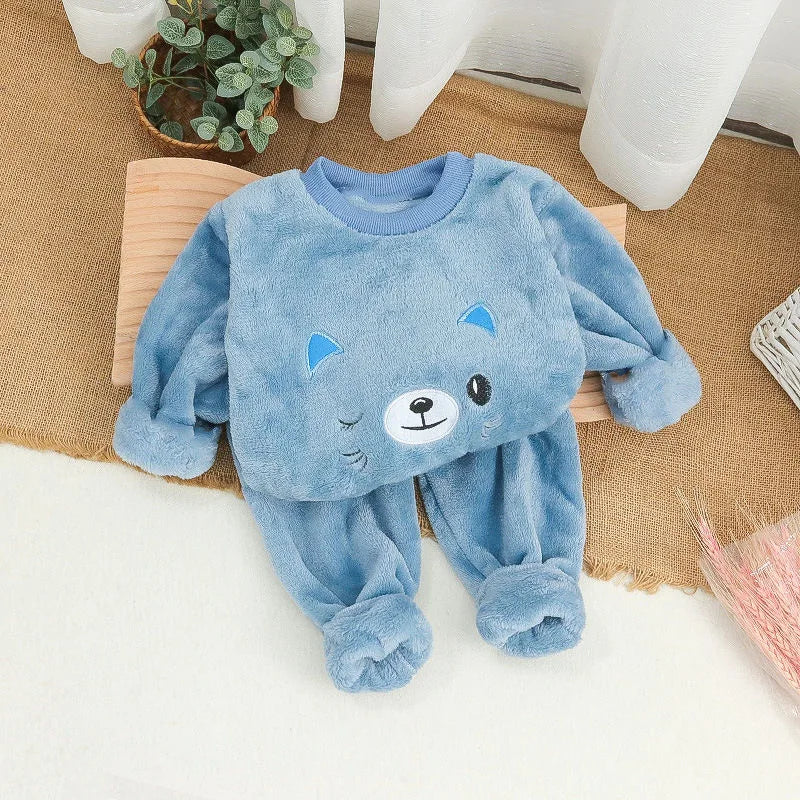 Boys and girls long sleeve pajama set 