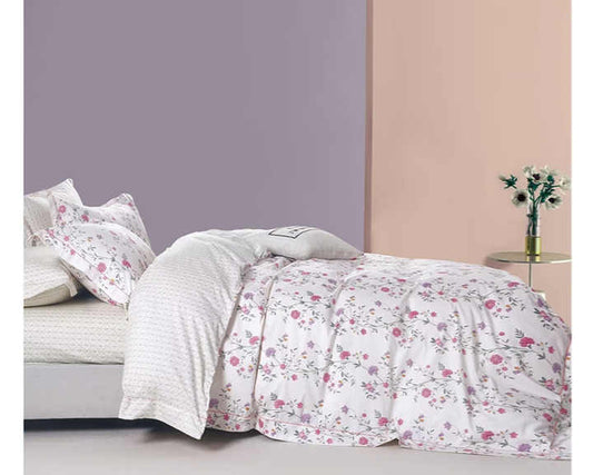 طقم مفرش سرير قطني صيفي مطبوع  . Summer Printed Cotton Bedspread Set
