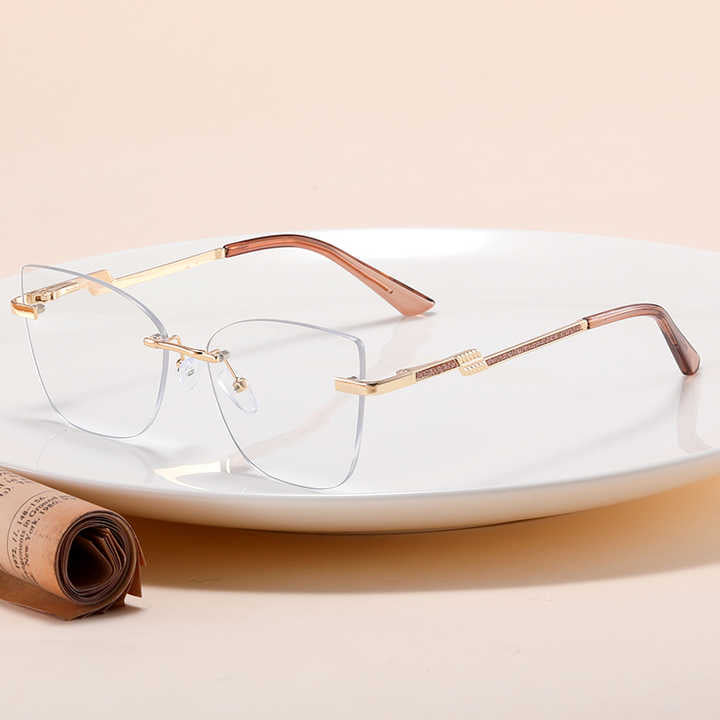 Women's Metal Optical Glasses -نظارات طبية معدنية للنساء