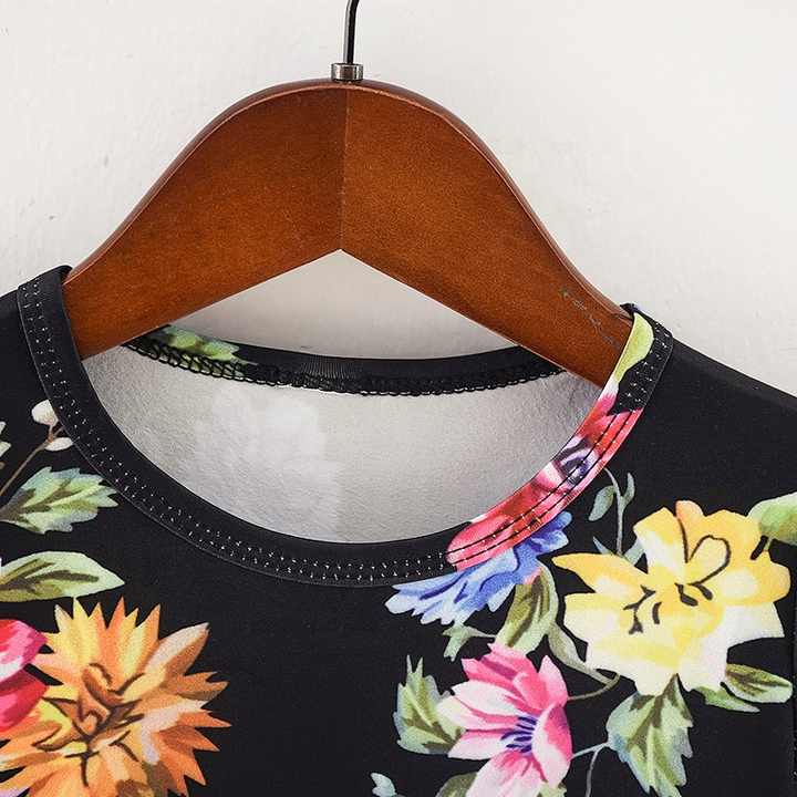 Elegant black dress with a fashion design, matching clothes for women and mothers 