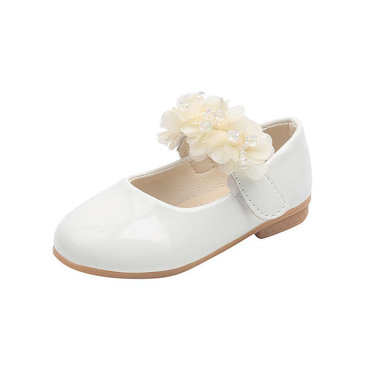 أحذية جلدية للأميرات للبنات ، أحذية أطفال من الدانتيلoes, children's water diamond lace shoes, small and medium-sized children's performance patent leather shoes, children's single shoes