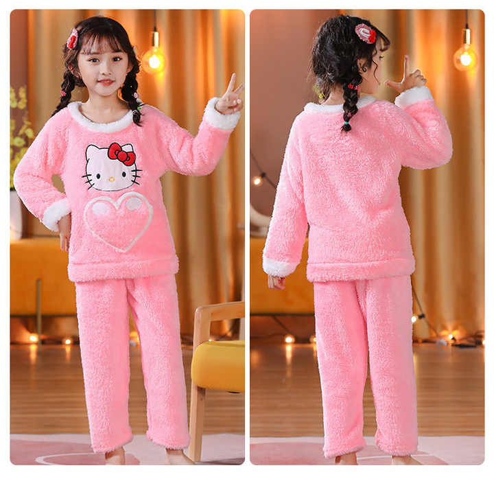 Girls' winter pajamas 