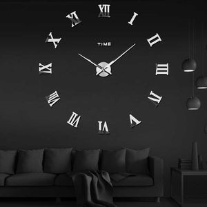 Large 3D Digital Wall Clock - 3