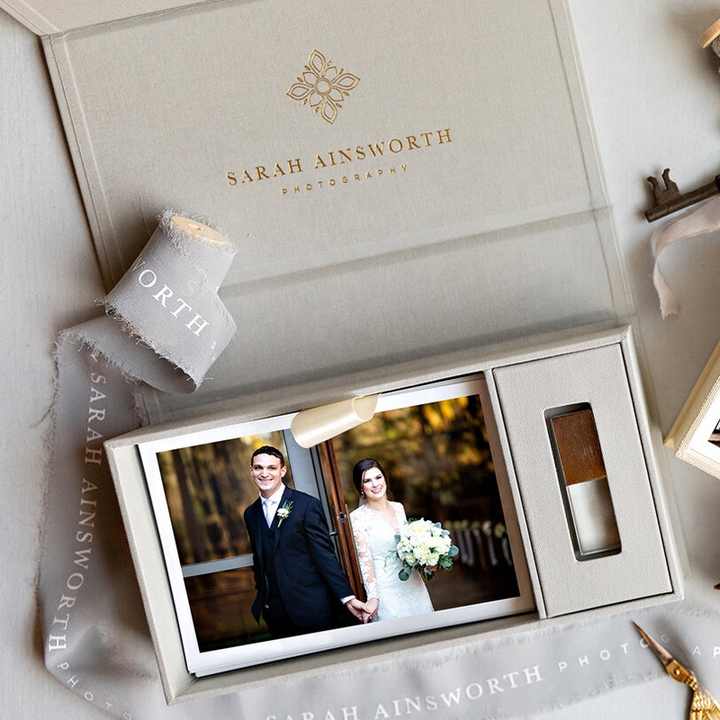 Custom Velvet USB Photo Box for 4x6 5x6x8 