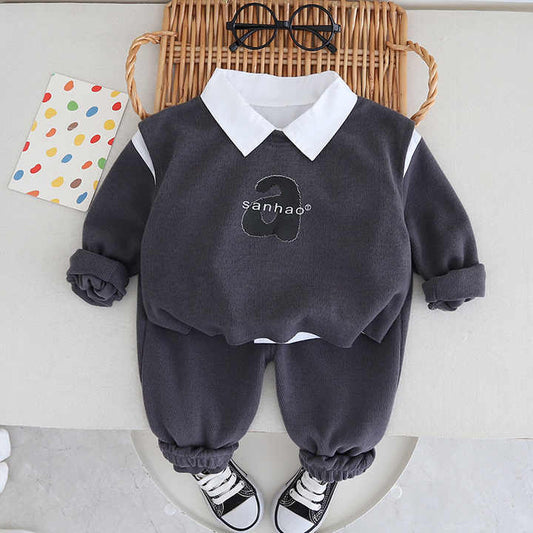 بنطلون اولاد طقم مكون من ثلاث قطع انيق