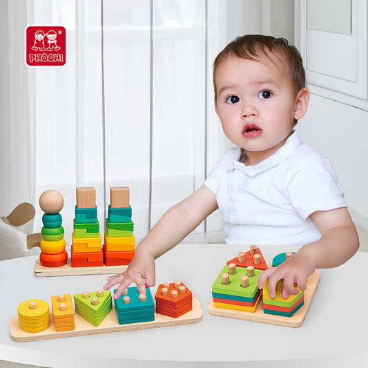 Educational board games for children, shape sorting game for children 