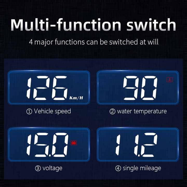 أحدث إنذار سيارة M3 السيارات hud سرعة ضبط . Newest M3 Car Alarm Auto HUD Speedometer Head Up