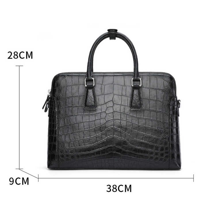 Custom Hand Made Genuine Crocodile Skin Slim Shoulder Bag 