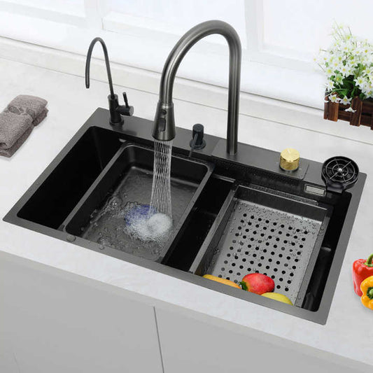 Multifunction Waterfall Single Bowl-حوض مطبخ متعدد