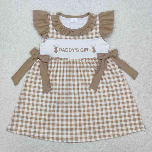 Knee Length Summer One Piece Clothes - فستان أطفال بناتي بأكمام قصير