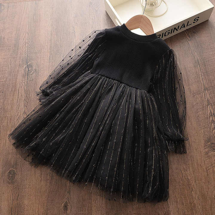 فستان بناتي بأكمام طويلةGirls' long-sleeved dress