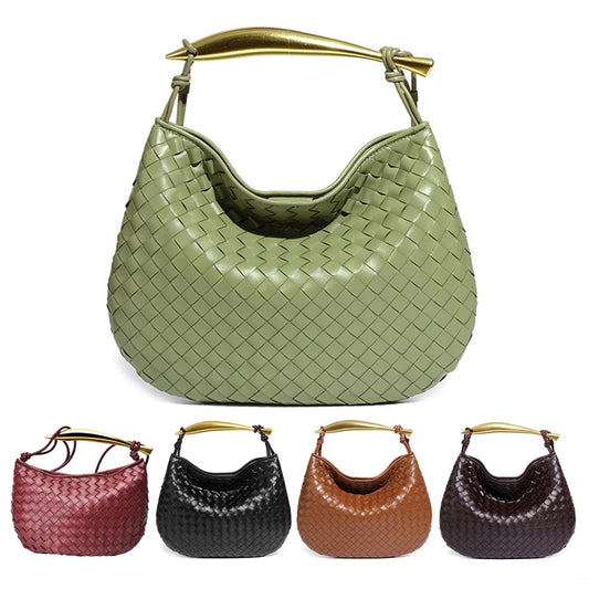 حقائب يد جلدية منسوجة للنساء