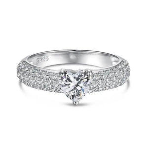 Luxury sterling silver ring 