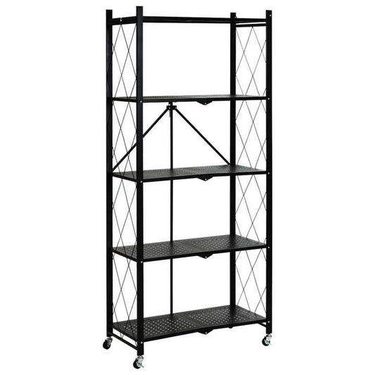 Foldable storage shelves, foldable storage rack, multi-layer organizing shelves, foldable shelves 