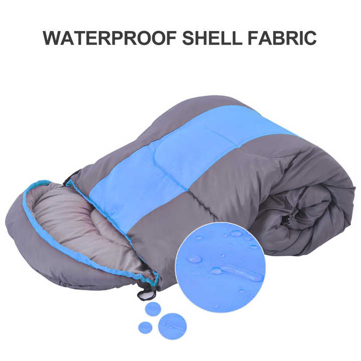 Compact, lightweight, portable, waterproof sleeping bag. 