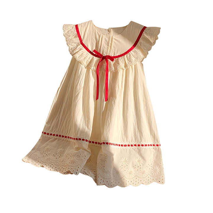 Round Neck Princess Forest Girl Clothes-فستان كوري للأطفا