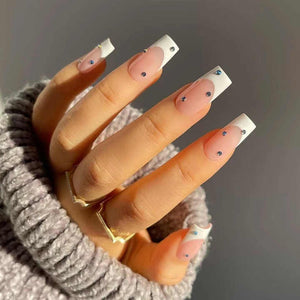 French style White-French nails 