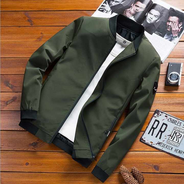 معطف رجالي كاجوال مقاس كبير 6XL بلون ساد . Men's Casual Solid Color Plus Size 6XL Coat