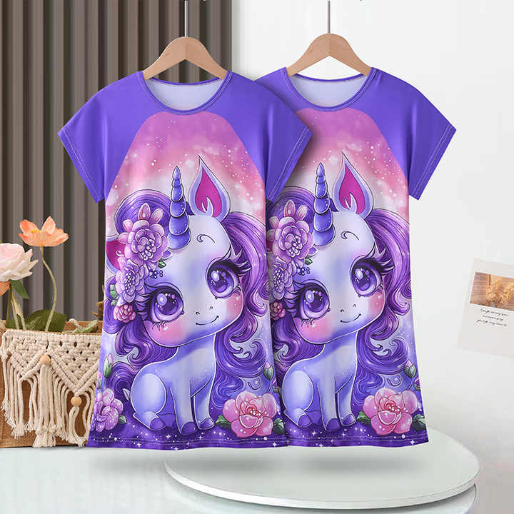 Girls Pajamas Beautiful Princess Dress Kids Wholesale-Girls Skirt with Strap 