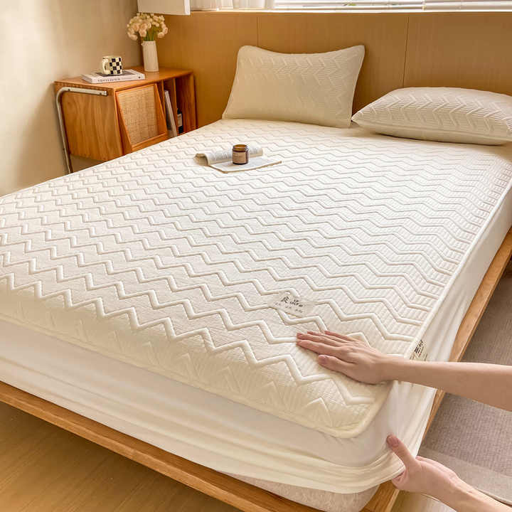 Thick bed sheet made entirely of raw cotton, 