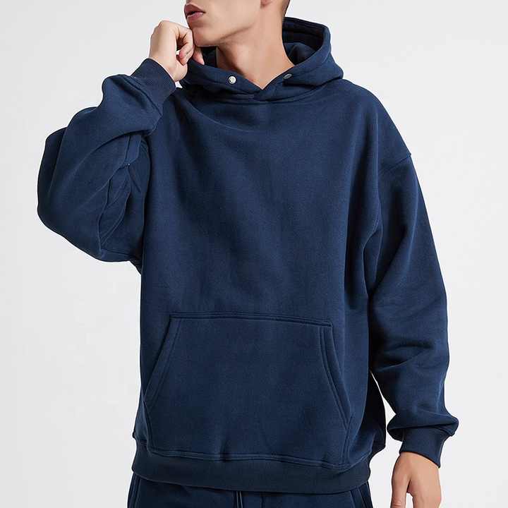Heavyweight Polar Fleece Button Neck Men's Oversized 