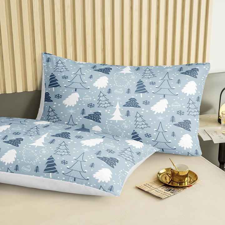 Luxury Crystal Christmas Duvet Cover Set 90g Blue 