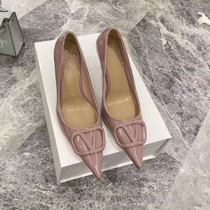 Sexy Women's Genuine Leather High Heel Shoes 