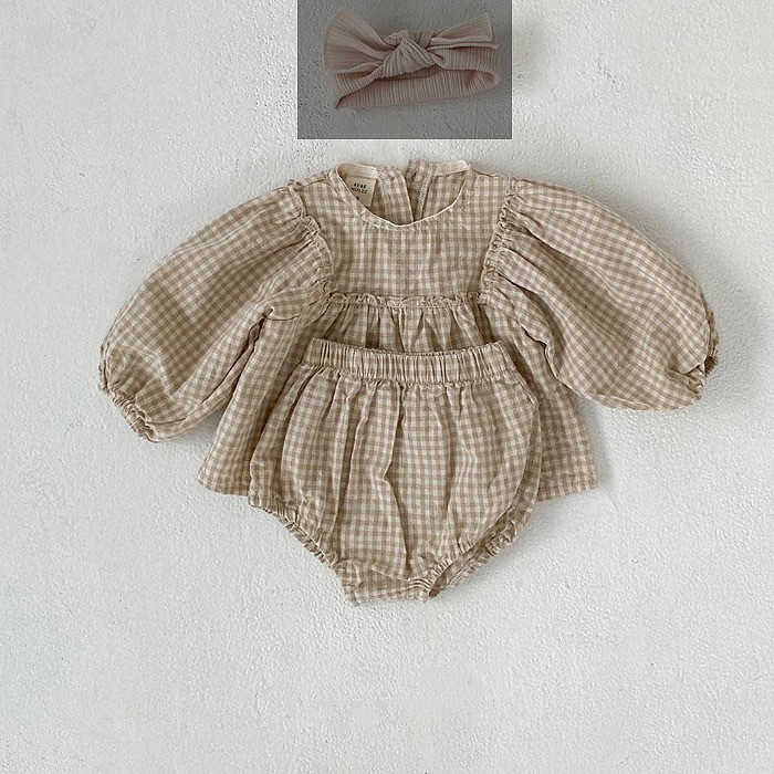 Baby Girl Clothes Set Spring Fall Rompers-مجموعة ملابس للبنات