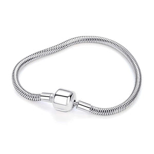 Simple 925 Sterling Silver Bracelet with 
