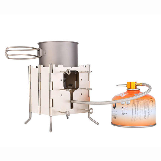 4 in 1 Multi-Fuel Portable Outdoor Charcoal, Alcohol, 