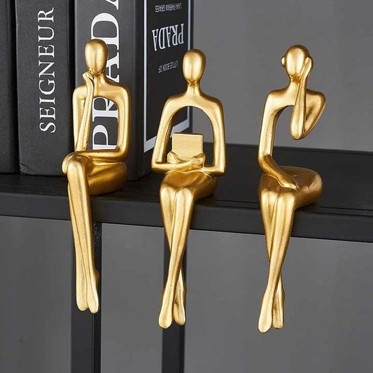 Modern Resin Statues, 3 Pieces Modern Resin Statues for 