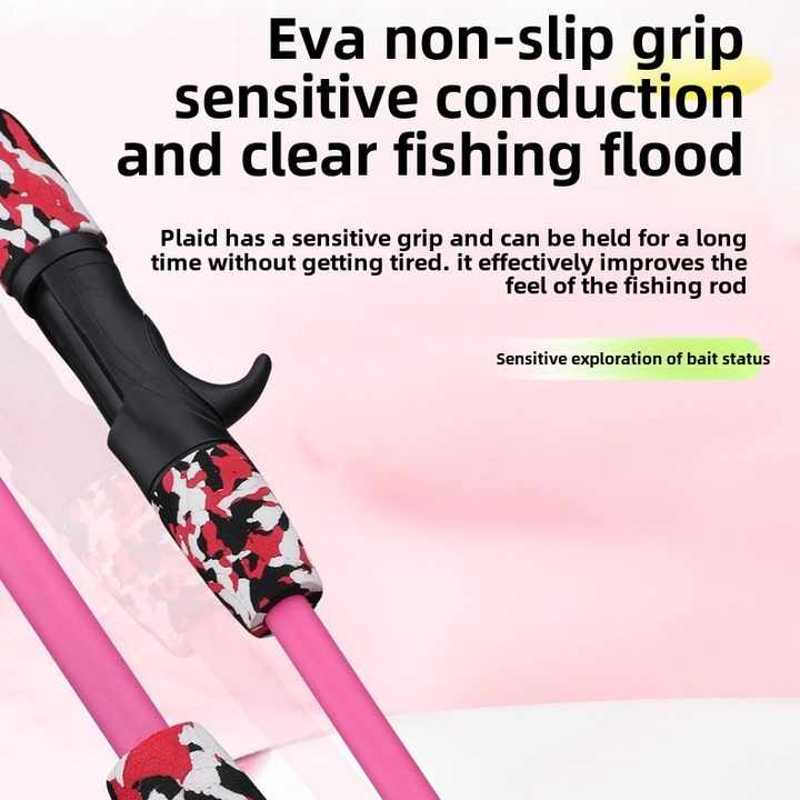 Portable Mini Carbon Fishing Rod Set with Gun Handle Straight Handle for Bass Sea Fishing, Made in Cangzhou