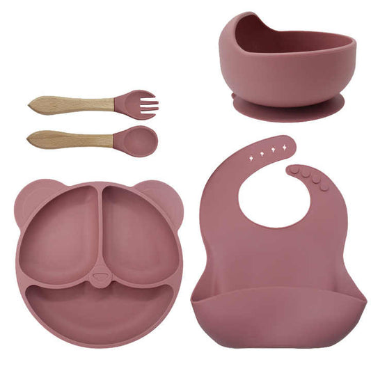 Custom bear dinner plates, aprons 