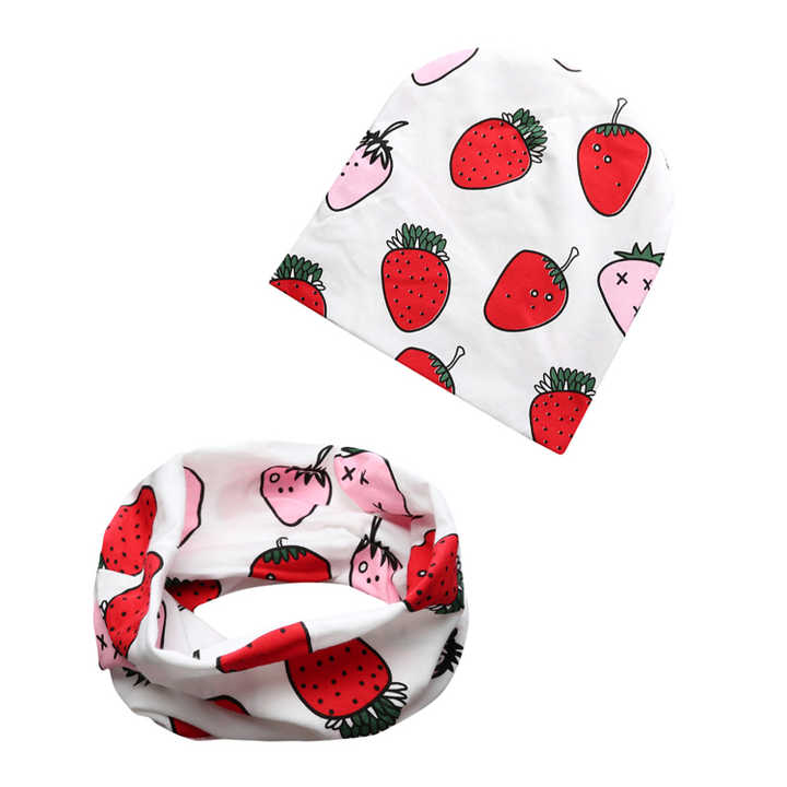 Newborn baby hats with scarf 
