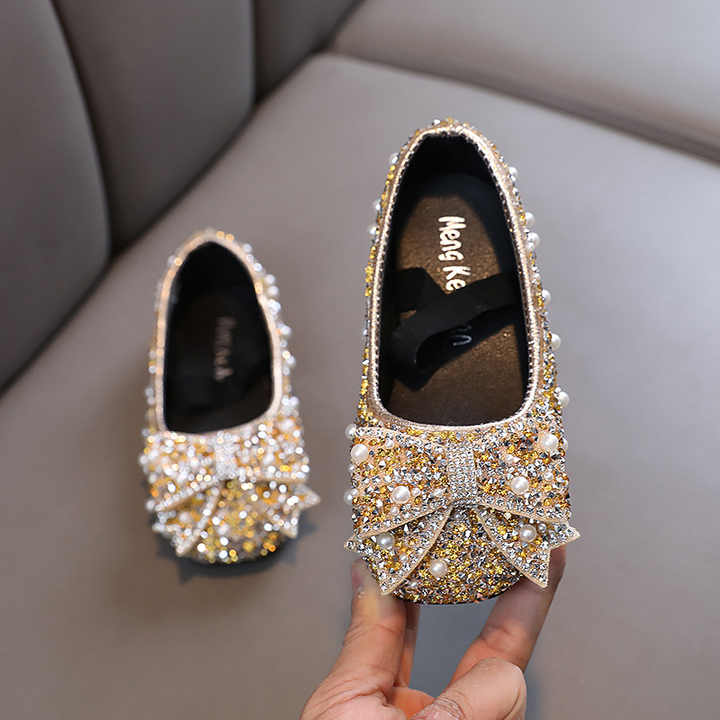 Girls' flat shoes with bow 