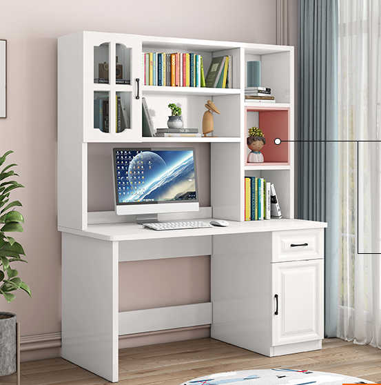 Home Wooden Office Student Study Writing Desk Computer Table Desk Table Desks with Cabinet 