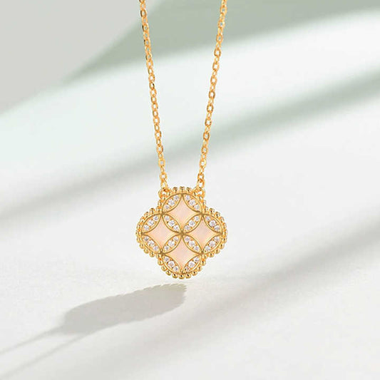 925 sterling silver four leaf shape 