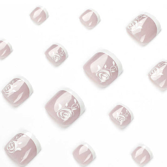 White Edge - Toenails 