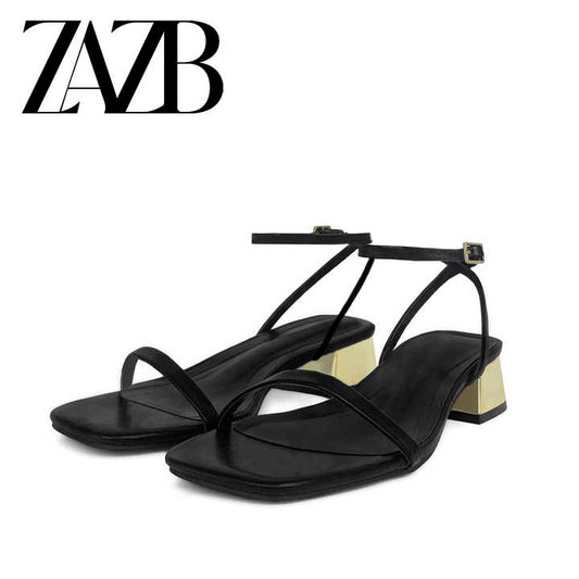 أحذية بكعب عالٍ من الجلد اللعروس والسيدات