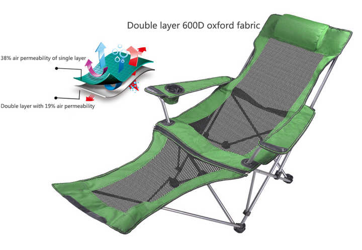 Foldable beach lounge chair 